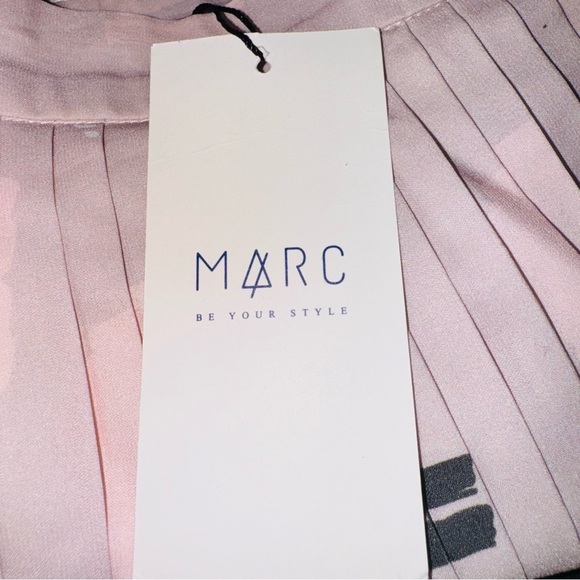 Marc Bouwer Pink and Black Pleated Midi Skirt - Picture 3 of 5